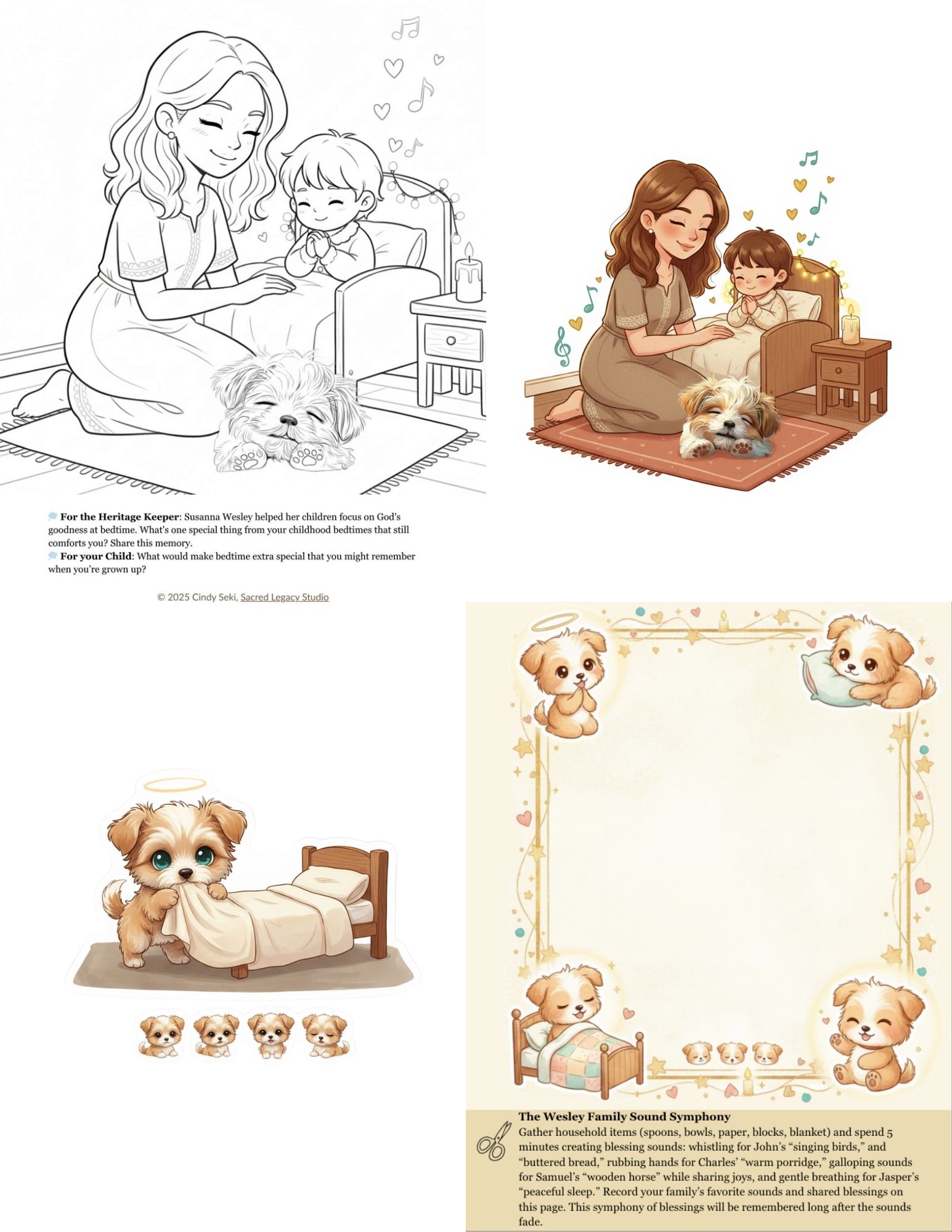 Little Virtues Learning Kit: Susanna Wesley's Thanksgiving Bedtime Routine - Image 3